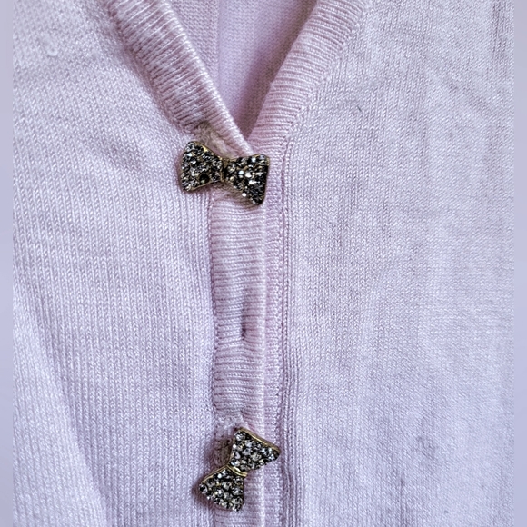 Pink Puff-Sleeve Cardigan - Picture 5 of 5
